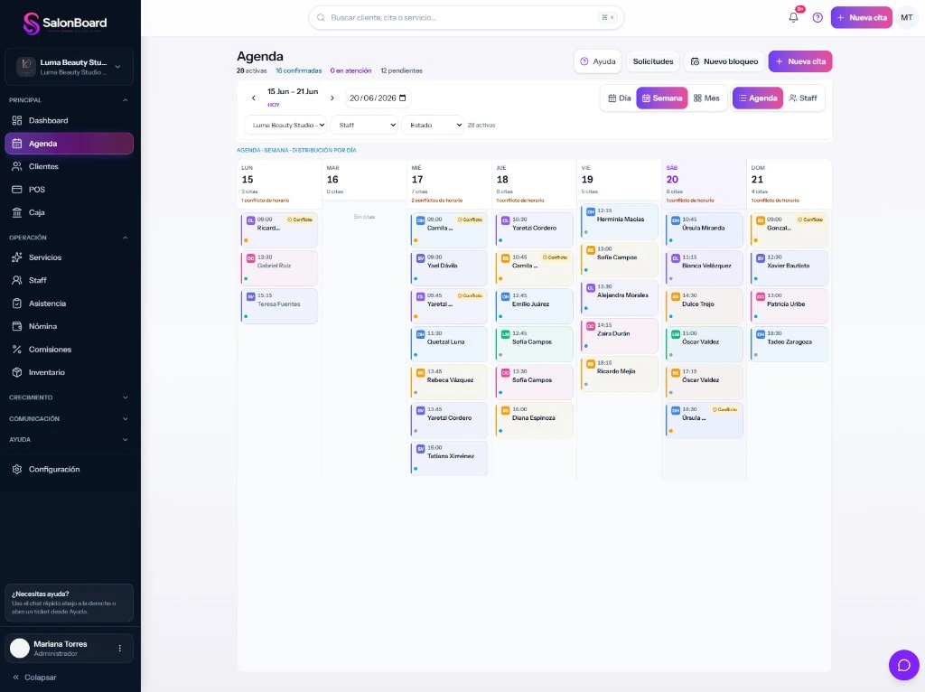Agenda de SalonBoard